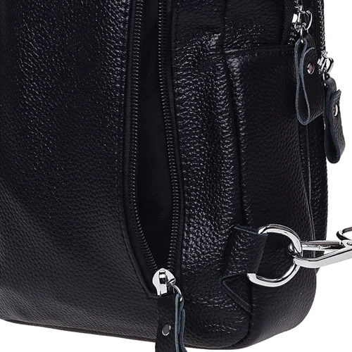 Мужская сумка-слинг Keizer черная (K15055-black): Тип ручки Плечевой ремень, Без ручки