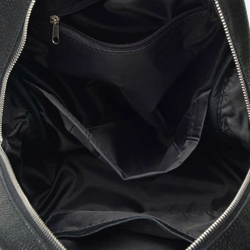 Жіночий рюкзак Ricco Grande чорний (1l655-black): Фактура матова, Зерниста