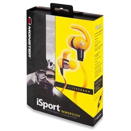 Наушники Monster iSport LiveStrong ControlTalk Yellow фото 6