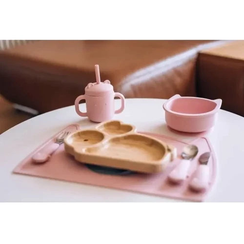 Силиконовая миска FreeOn Kitty, розовая (46330): Количество предметов 1