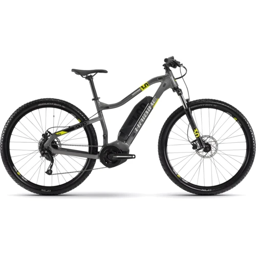Електровелосипед Haibike SDURO HardNine 1.0 400Wh 9 s. Altus 29 ", рама L, сіро-лаймово-чорний, 2020