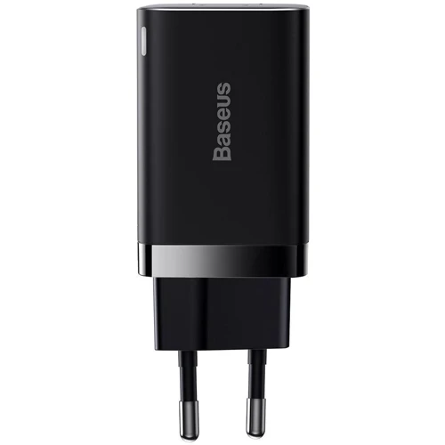 Зарядное устройство Baseus Wall Charger USB+USB-C Super Si Pro 30W Black (CCSUPP-E01): Кабель в комплекте отсутствует