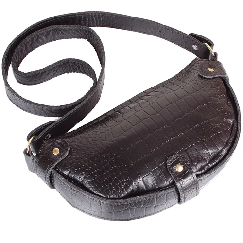 Женская сумка через плечо Laskara черная (LK-DM232-black-croco): Страна производитель Греция