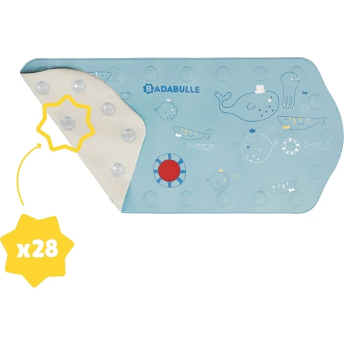 Килимок для ванни Badabulle XXL з індикатором температури синій (B023014) фото 3