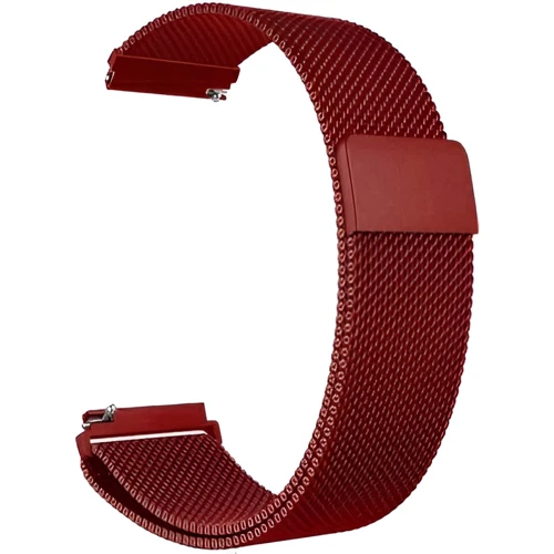 Ремешок BeCover Milanese Style 20mm Red Wine for Amazfit Bip Lite/Bip S Lite/Bip 3/Bip 3 Pro/GTR 42mm/GTS/TicWatch S2/TicWatch E/GTS 3/GTS 2 mini (707685)