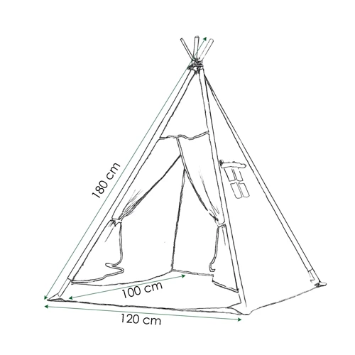 Детская палатка Springos Tipi XXL вигвам (TIP01)