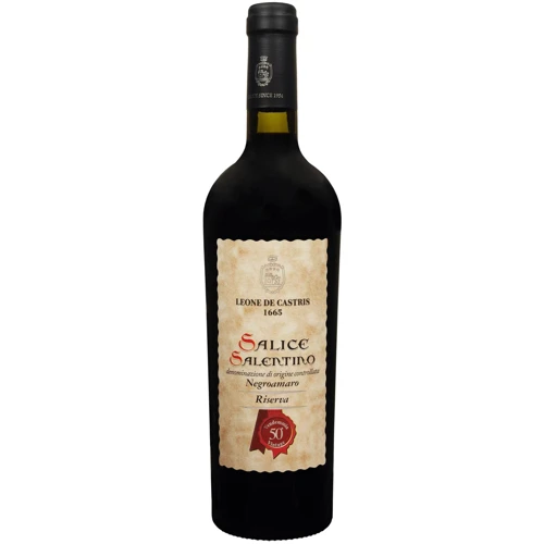 Вино Leone de Castris Salice Salentino Negroamaro Riserva 2019 червоне сухе 0.75 л (FSH_8007013201655)
