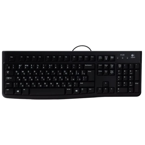 Клавиатура Logitech Keyboard K120 (920-002506): Подключение проводное