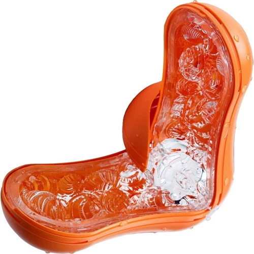 Мастурбатор Tenga Flip Orb Sunset Orange (с изменяемым сжатием, со стимулирующими шариками внутри)