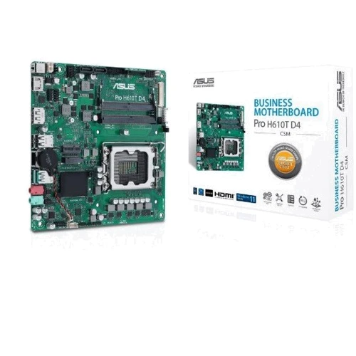 ASUS Pro H610T D4-CSM: Оперативная память 2x SO-DIMM DDR4 3200 МГц, до 64 ГБ