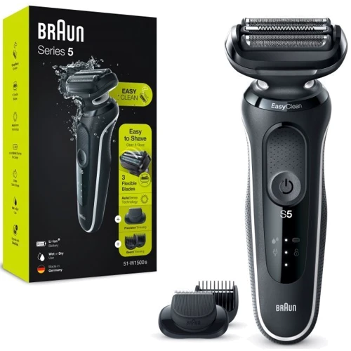 Электробритва Braun Series 5 51-W1500s BLACK / WHITE: Тип триммера Съемный