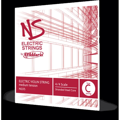 Струна D'addario NS Electric Violin Low C 4/4 Scale Medium Tension: Назначение Для скрипки