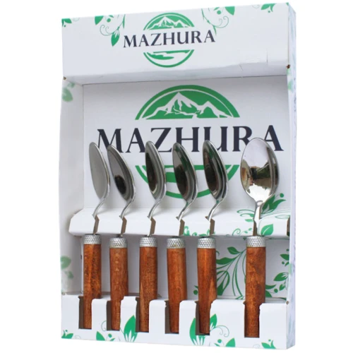Набор чайных ложек Mazhura Wood Walnut 6 шт MZ-505660