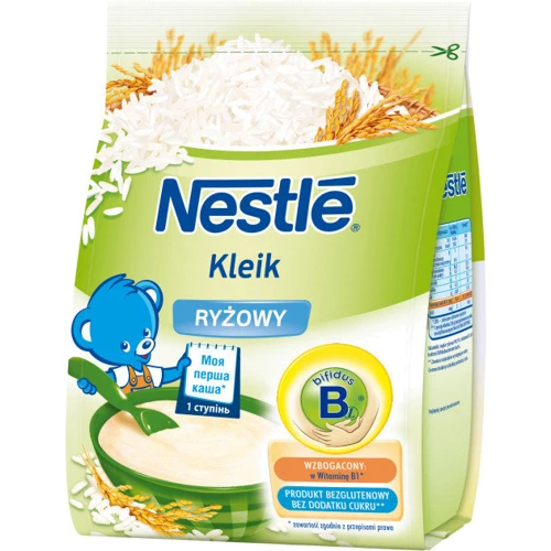 Каша Nestle рисовая безмолочная с бифидобактериями (пробиотиками), 160г (7613031555543)