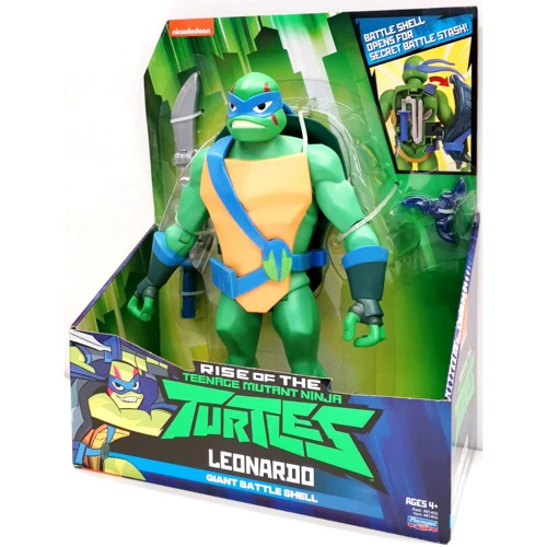 Фігурка TMNT серії "Еволюція Черепашок-ніндзя" з бойовим панциром - Леонардо (27 cm) (81455)