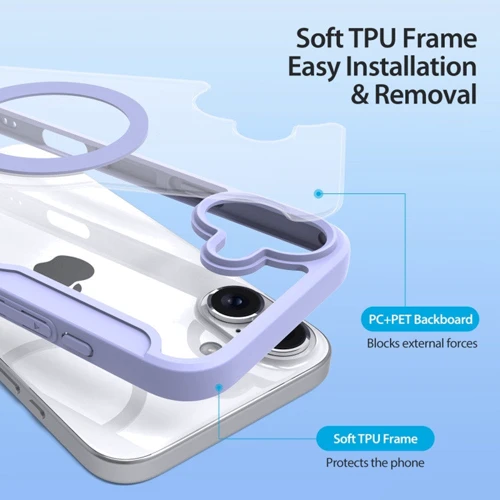 Чехол для iPhone Dux Ducis Skin X Pro with MagSafe Purple for iPhone 16: Тип чехла чехол-книжка
