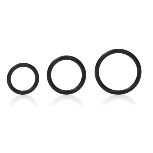 Эрекционные кольца California Exotic Novelties Silicone Support Rings (черный)