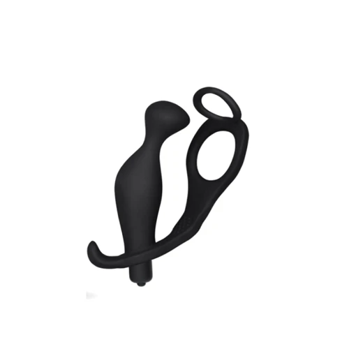 Анальная пробка с эрекционным кольцом и вибрацией LoveToy Ass Rasca Prostate Vibrating Plug Combo