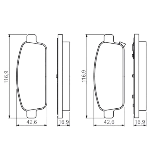 Гальмівні колодки Bosch 0 986 495 259 фото 1