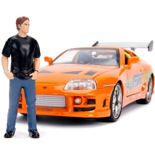 Машина металева Jada Форсаж Toyota Supra 1995 з фігурою Брайана Помаранчева 1:24 (253205001): Тип Готовая модель