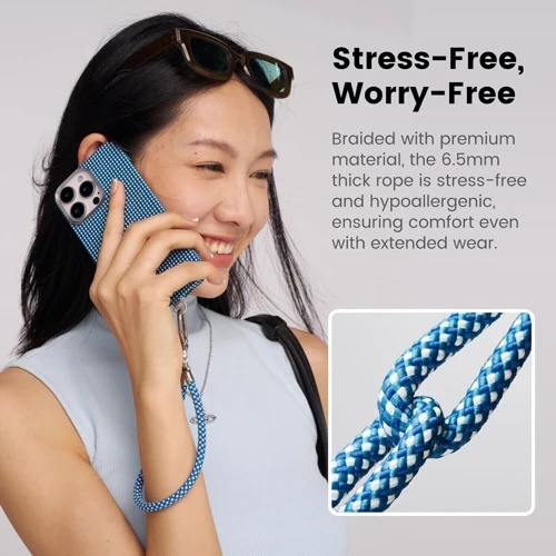 Ремінець для смартфона Pitaka 3 in 1 Phone Strap Black/Grey (MSB2401)