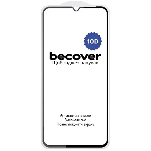 BeCover Tempered Glass 10D Black для Xiaomi Redmi A4 5G (712883)