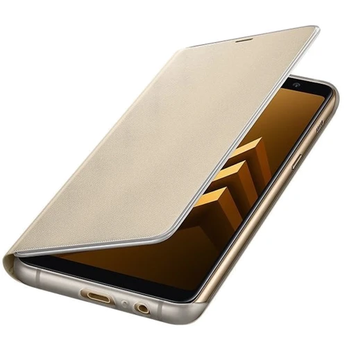 Аксессуар для смартфона Samsung Neon Flip Cover Gold (EF-FA730PFEGRU) for Samsung A730 Galaxy A8 Plus 2018: Цвет золотой
