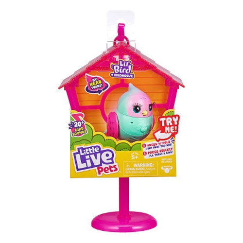 Говорящая птичка Moose Little live pets Пиппа Пипс со скворечником: Тип животное