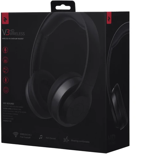Навушники 2E V3 HD Over Ear Wireless Mic (2E-OEV3WBK) фото 8