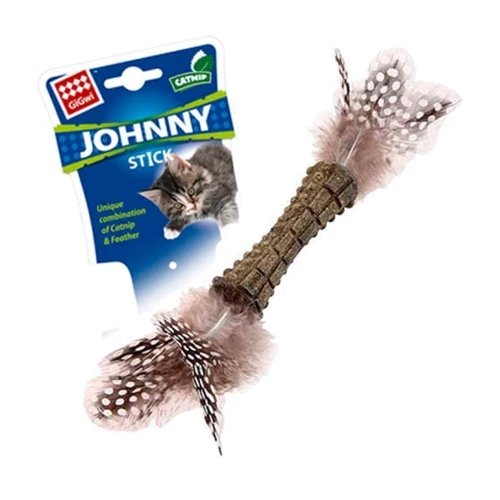Іграшка для котів GiGwi Catnip Спресована котяча м'ята з пір'ям 8 см (75335) фото 1