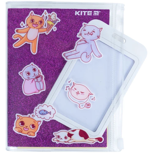 Блокнот Kite Purple cats А6+ 80 аркушів (K22-462-2) фото 5