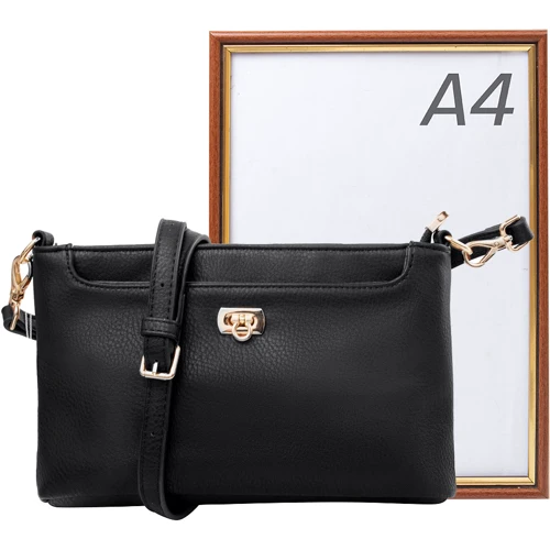 Женская сумка через плечо Amelie Galanti черная (A991511-black): Пол Женский