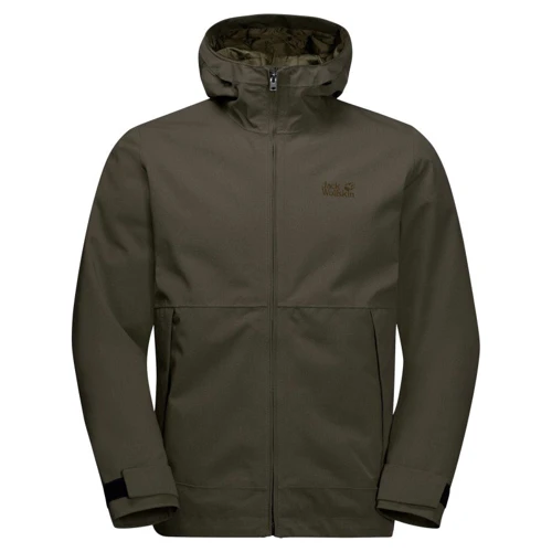 Куртка Jack Wolfskin Cold Canyon Jacket M 1114391-4144 52 серо-зеленая зимняя с капюшоном