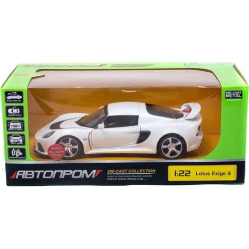 Машинка металл 68246A(W) АВТОПРОМ, 1:22 Lotus Exige S, белый цвет: Производитель АВТОПРОМ