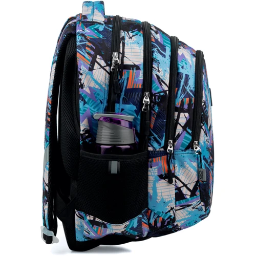 Рюкзак для міста та навчання GoPack Education Teens Pattern GO22-162L-5: Спинка Ортопедичне (анатомічна)