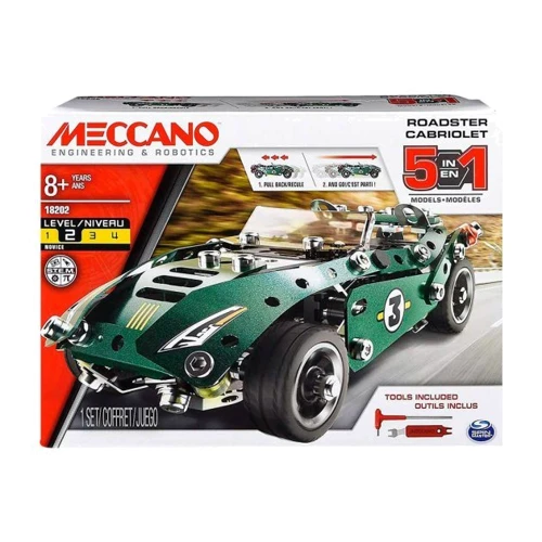 Конструктор Meccano Engineering and robotics Родстер Кабриолет 5 в 1 Инерционный (6040176): undefined undefined