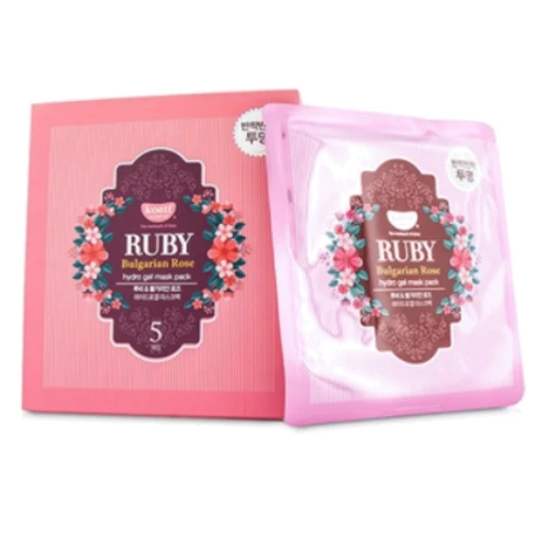 

Koelf Ruby & Bulgarian Rose Hydro Gel Mask Гидрогелевая маска для лица с рубином 5 шт. х 30 g