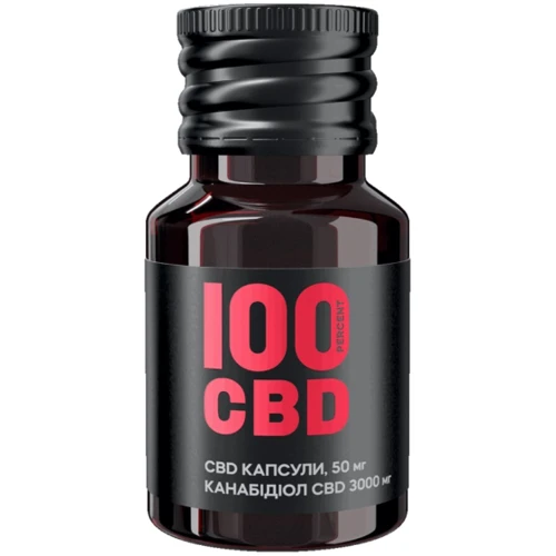 100 CBD 3000 мг 50 мг 60 мягких капсул: Форма выпуска Капсулы