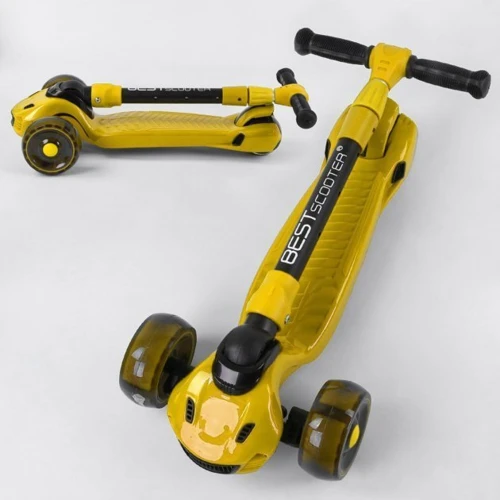 Самокат Best Scooter желтый (CR-62111): Материал колес полиуретан
