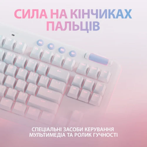 Клавіатура Logitech G715 TKL Wireless RGB GX Linear Off-White (920-010692): Тип клавіатури компактная