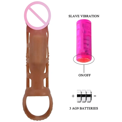 Насадка с вибрацией LYBAILE Pretty Love Preston Penis sleeve (BI-026209-2)