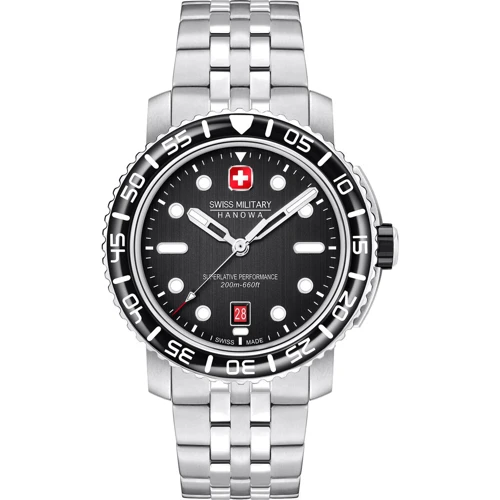 Наручний годинник Swiss Military Hanowa Black Marlin SMWGH0001702