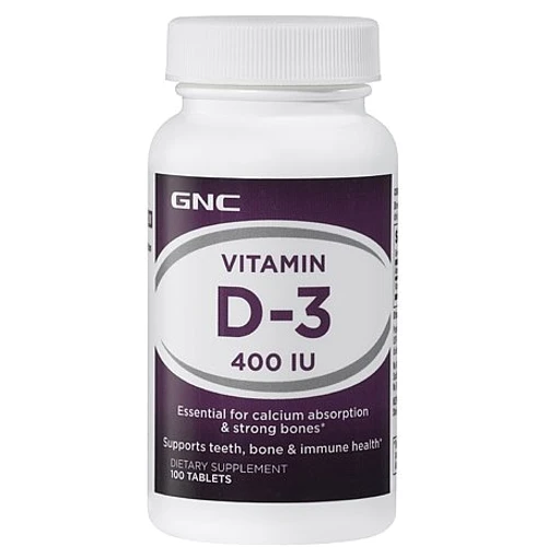 GNC Vitamin D3 400 IU, 100 Tablets