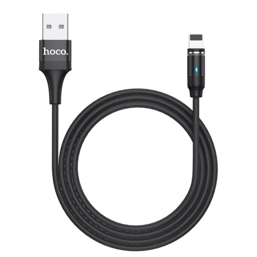 Кабель Hoco USB Cable to Lightning U76 Fresh 2A 1.2m Black: Тип USB Cable - Lightning