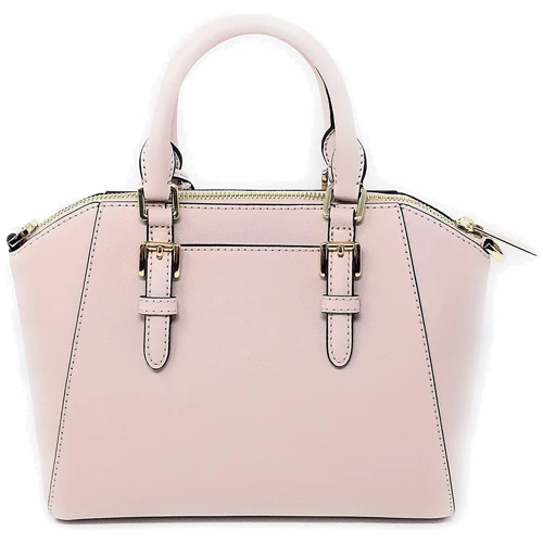 Женская сумка тоут Michael Kors розовая (194900021996): Фактура Сафьяно, Матовая