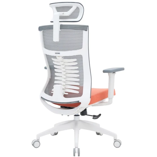 Кресло офисное OfficePro Balance (OC550-W-DG-OR): Материал обивки Ткань, С сеткой