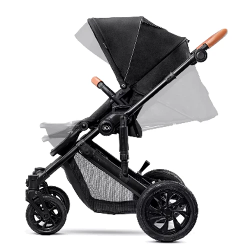 Универсальная коляска 2 в 1 Kinderkraft Prime Black + MommyBag (KKWPRIMBKMB200): Материал колес резина (надувные)