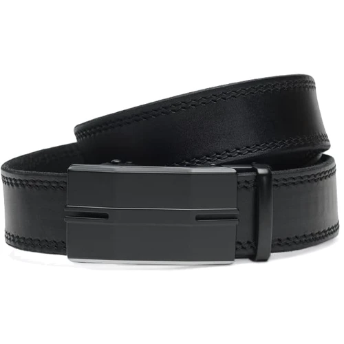 Чоловічий ремінь Borsa Leather чорний (CV1gnn35-125)