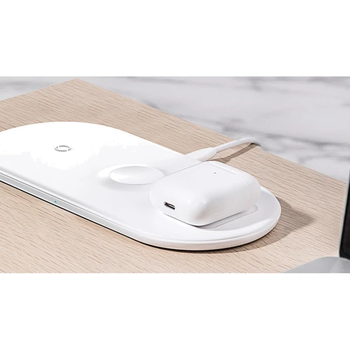 Зарядний пристрій Baseus Wireless Charging Smart White (WX3IN1-C02) for Apple iPhone, Apple Watch and Apple AirPods фото 9