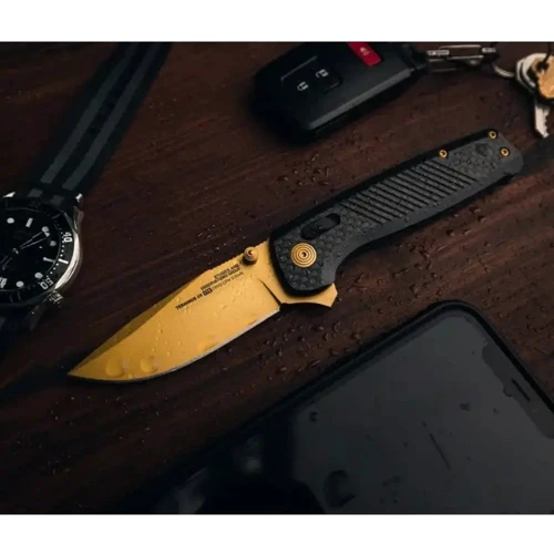 Ніж SOG Terminus XR LTE, Carbon/Gold (SOG TM1033-BX): Довжина клинка, см 7.49